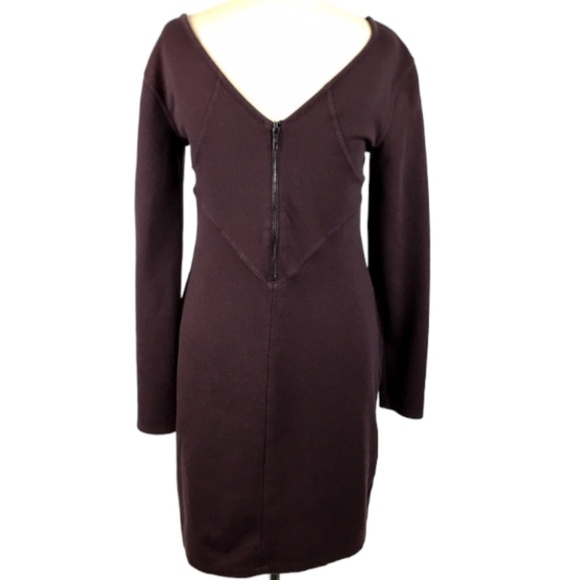 Athleta WINTER Dress Womens S HEAVY Casual Ponte Knit Stretch Long Sleeve Zip - Picture 5 of 10